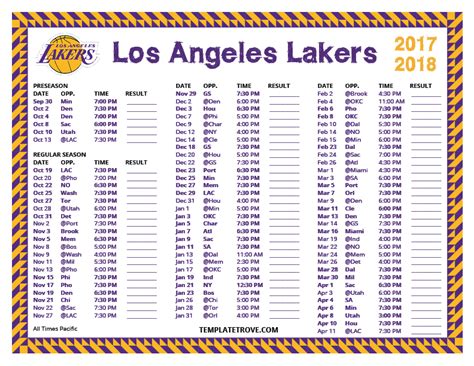 los angeles lakers basketball schedule 2017